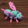 Articulated Bee Toy 3D Printed Cyberpunk Figurine, Movable Joints Mechanical Hornet Ornament, Wasp Desk Decoration Fidget Toy, Stress Relief