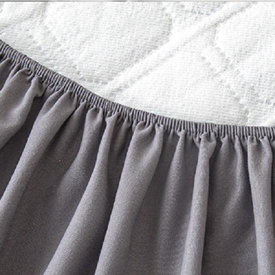 Цельный чехол на кровать Матовая ткань Стеганый наматрасник Водонепроницаемый наматрасник для кровати Наматрасник с защитой от клещей Без наволочки