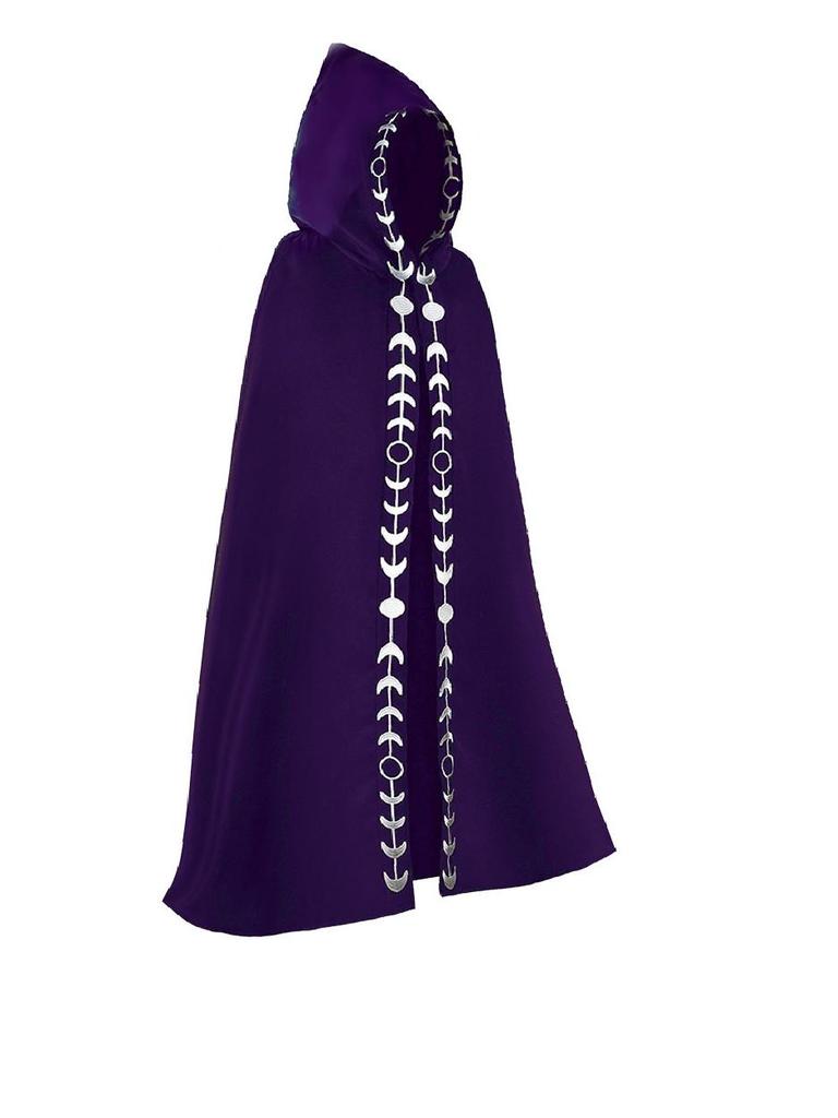 Плащ с капюшоном Мрачного Жнеца - Костюм эпохи Возрождения, 5 цветов, Наряд для косплея и выступлений на Хэллоуин