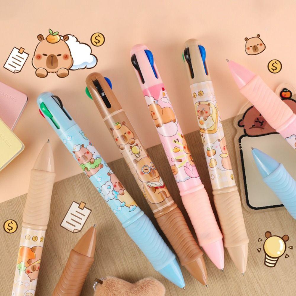 1шт Capybara гелевая ручка 4 цвета масляная ручка новая гигантская шариковая ручка канцелярские принадлежности для студентов