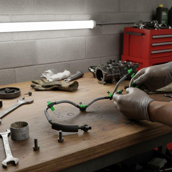 Tuyau de retour de fuite d’injecteur de carburant – Compatible Peugeot et Citroën – Référence OEM 1574JK &amp; 9676245280