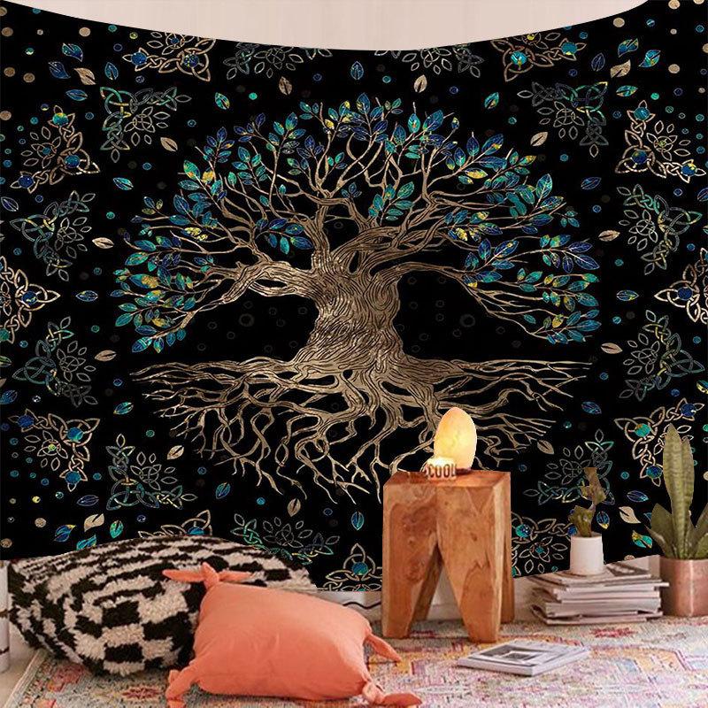 Домашний декор Мандала Таро Оракул Колдовство Бохо Солнце Луна Древо жизни гобелен Алтарь Скатерть Настенный тапиз