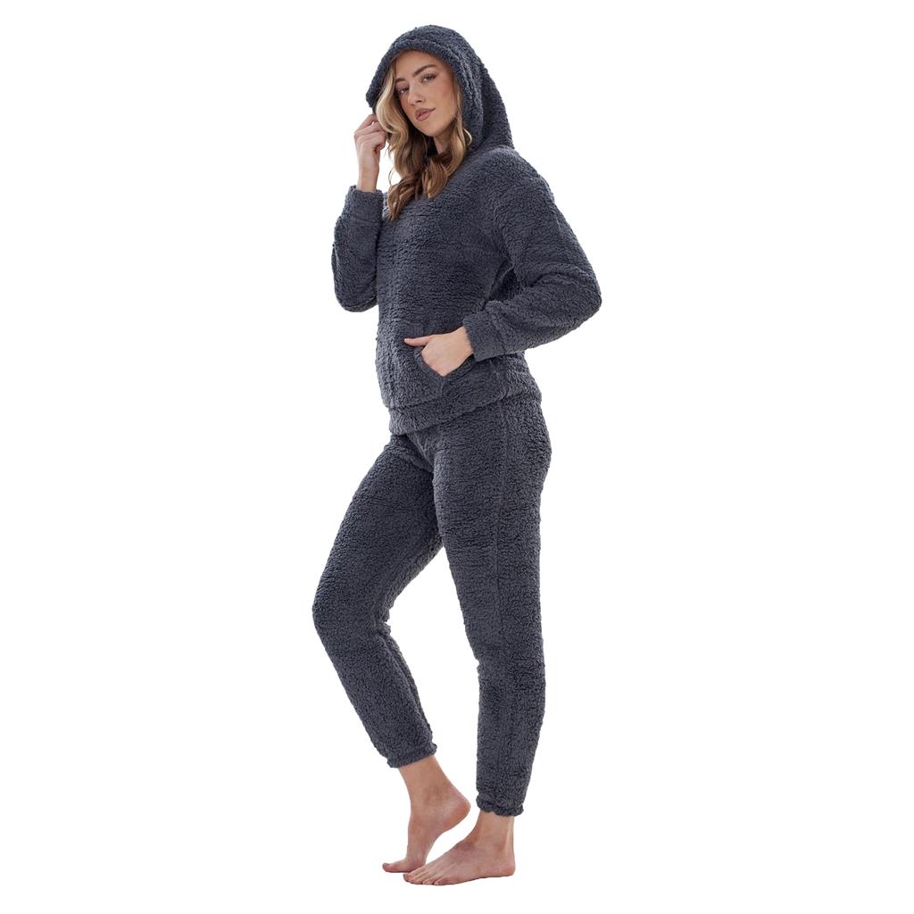 Женский/Дамский длинный пижамный комплект Keanu из борга