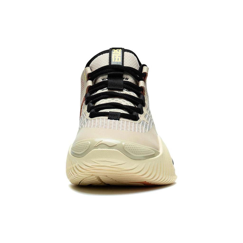 Баскетбольные кроссовки Li Ning Badfive 2 Low, износостойкие, дышащие, низкие, мужские, бежево-желтые, ABFS003-20