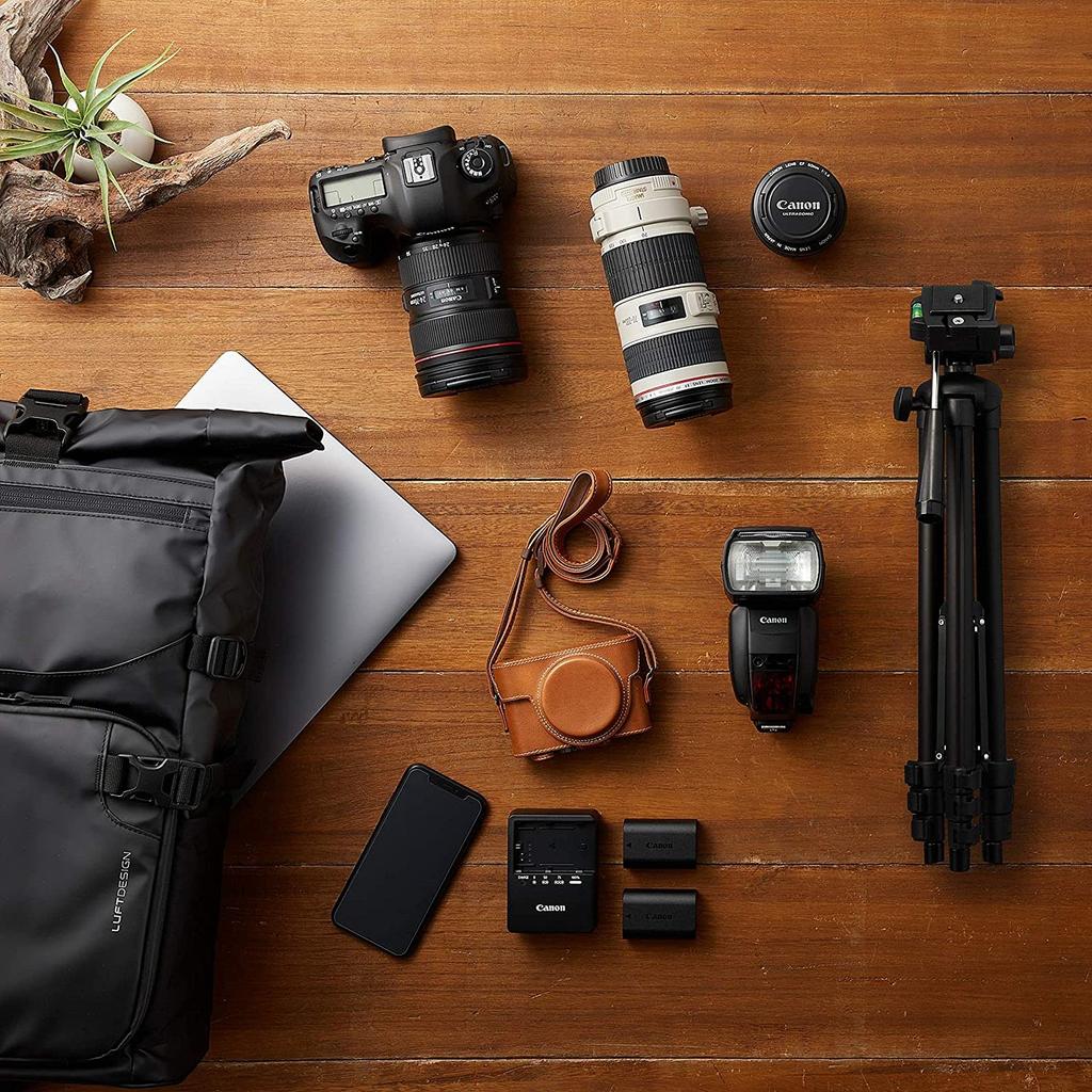 Hakuba Black Smartphone Tripod with 2 Smartphone Holders Aluminum Head with 4 Quick Shoe for Video and Action Cameras W-312 (AMZW312HBK2) - 3-Way