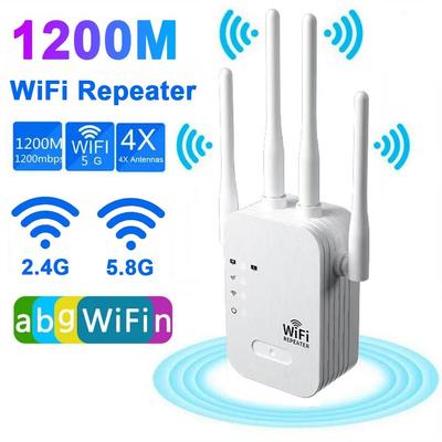 1200 Мбит/с Wi-Fi повторитель 802.11ac беспроводной сетевой удлинитель 5G 2,4G двухдиапазонный усилитель Wi-Fi беспроводной маршрутизатор Wi-Fi дальнего действия