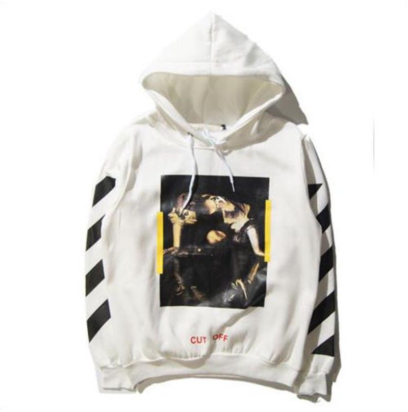 Off Co White Virgil Abloh Pyrex Vision Coat Religion Long Sleeve Hoodie Unisex