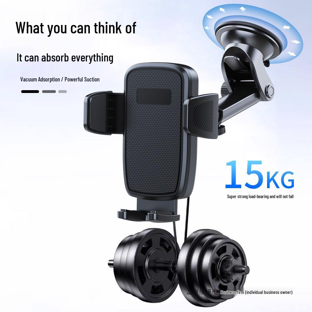 Universal Rotating Phone Holder for Car - Suction Cup Mount for Dashboard and Windshield