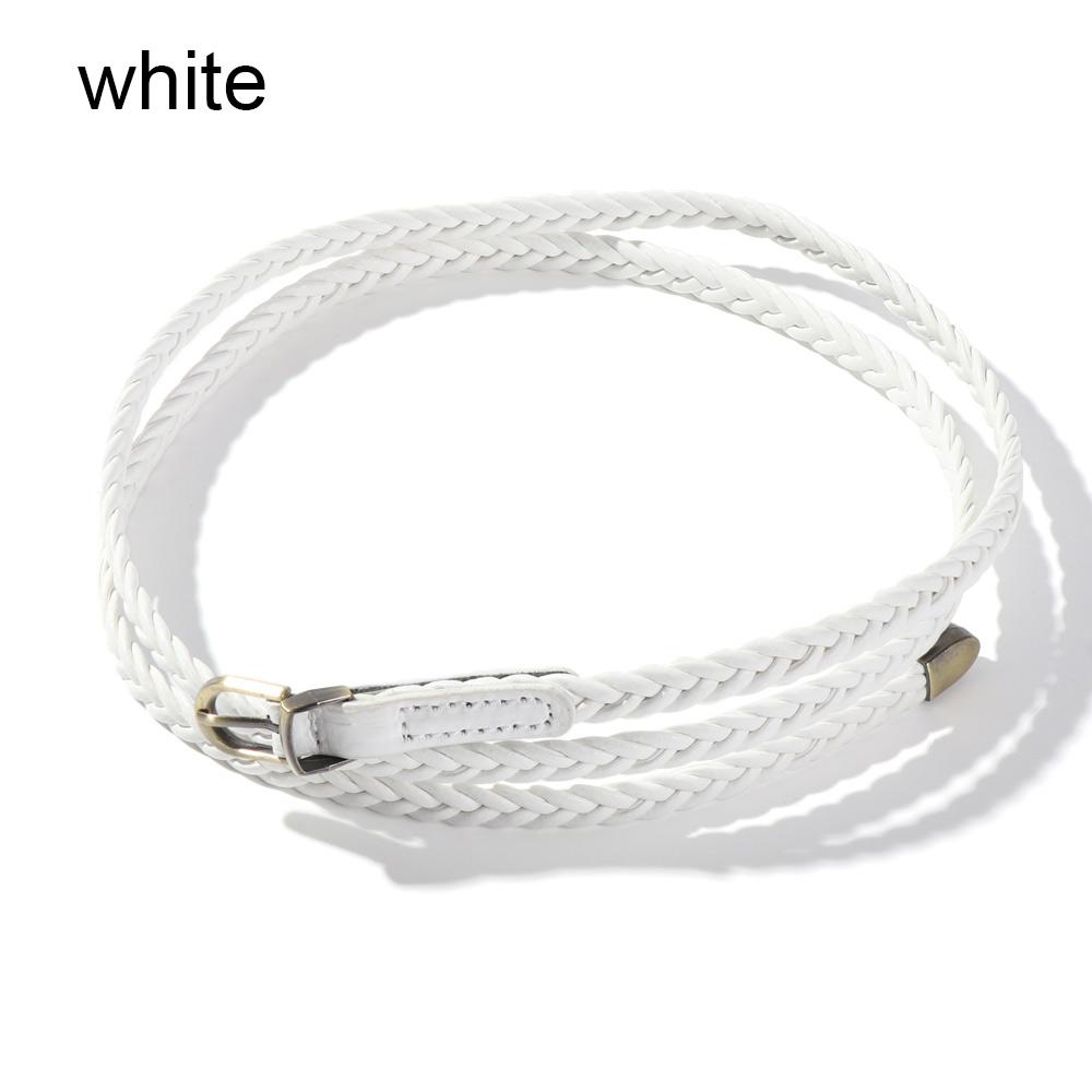 Модные конфетные цвета изящные ремни из искусственной кожи тонкий пояс регулируемый ремень ремешок для платья