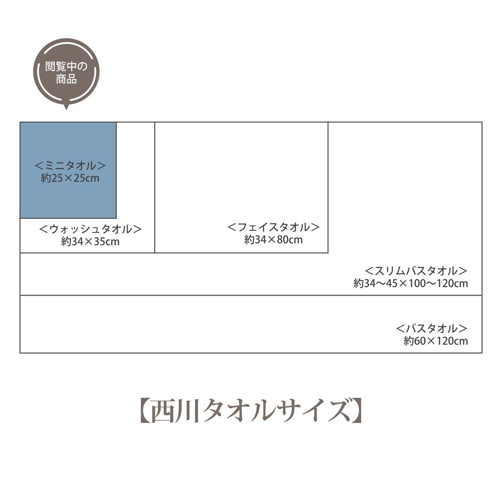 Nishikawa Miffy Мини-полотенце жаккардового плетения для мягкости XT44708659, 25x25 см, Стираемое, 100% хлопок, На ощупь, Темно-синий,