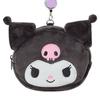 Кошелек-пропускник Sanrio в форме лица Хлопок ПВХ Сталь Полиэстер Держатель для билетов Катушка Хранение мелких предметов Подходит для возраста 15+