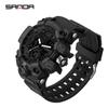 New SANDA Fashion Trend Outdoor Sports Shockproof Watch Men's Multi-function Waterproof Luminous Electronic Watch Men's Watch