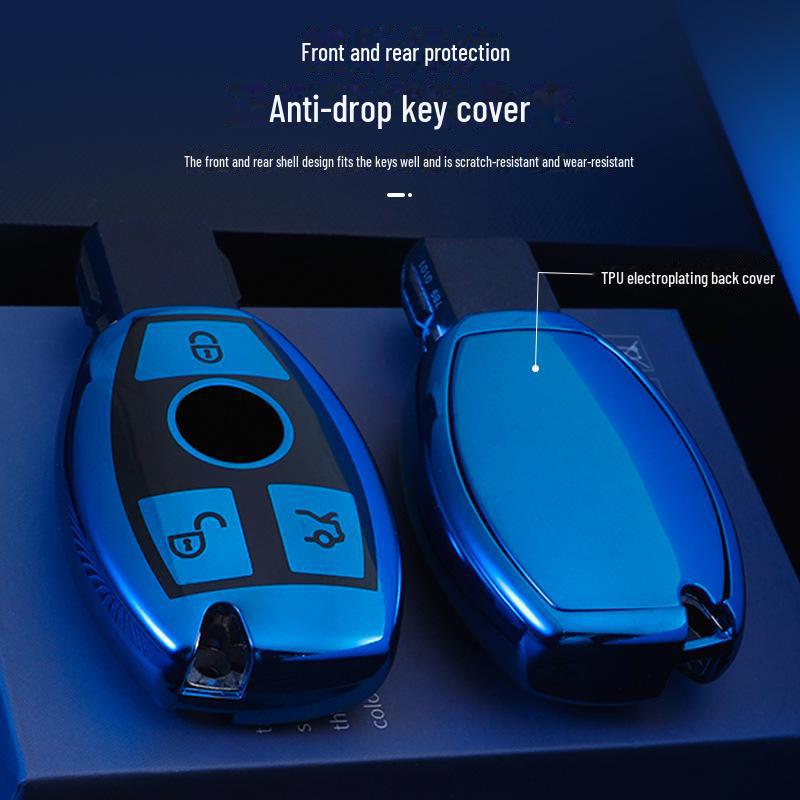 Чехол для ключа Mercedes-Benz для C260L, E300L, C200L/GLC300/GLA200, E-Class, C-Class - специальная пряжка