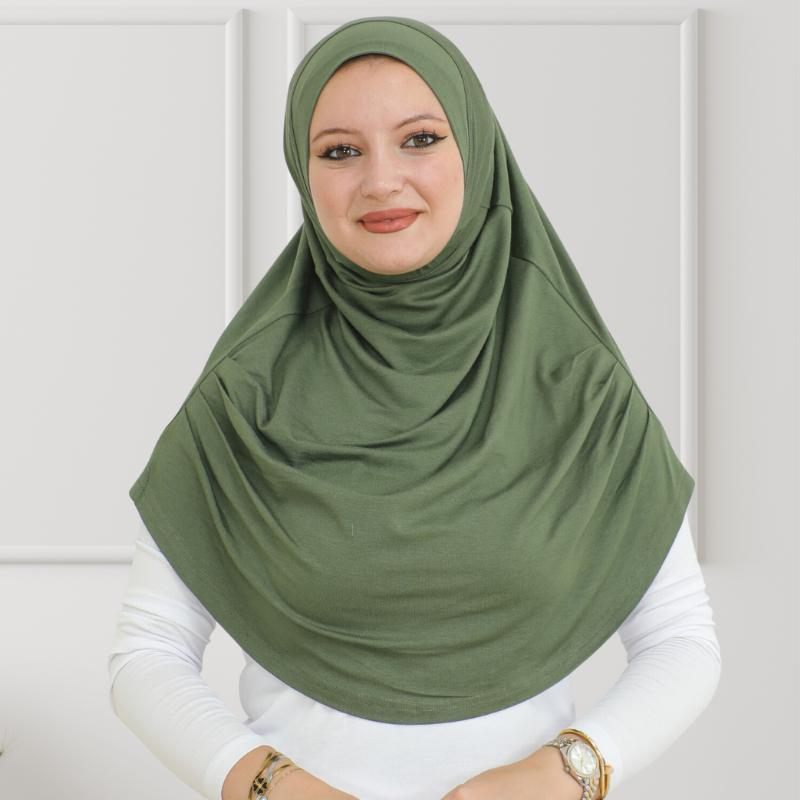 Готовый к ношению хиджаб для женщин, мгновенный тюрбан, мягкий мусульманский шарф для молитвы, длинные хиджабы, исламская одежда, трикотажная абайя
