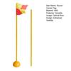 Football Corner Flag Set Training Match Sports Flagpole Kit Weather-Resistant Artificial Turf Corner Marker for Games Practice