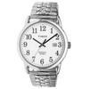 TIMEX Easy Reader Watch, 38mm, White Dial, Stainless Steel, Mineral Glass, Quartz Movement, American Brand, TWG063200, Unisex, Silver, Box Set, TWG063