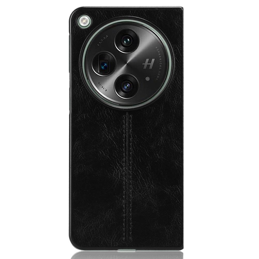 Для OnePlus Open Чехол Противоударный Текстура коровьей кожи ПУ+ПК Чехол для телефона