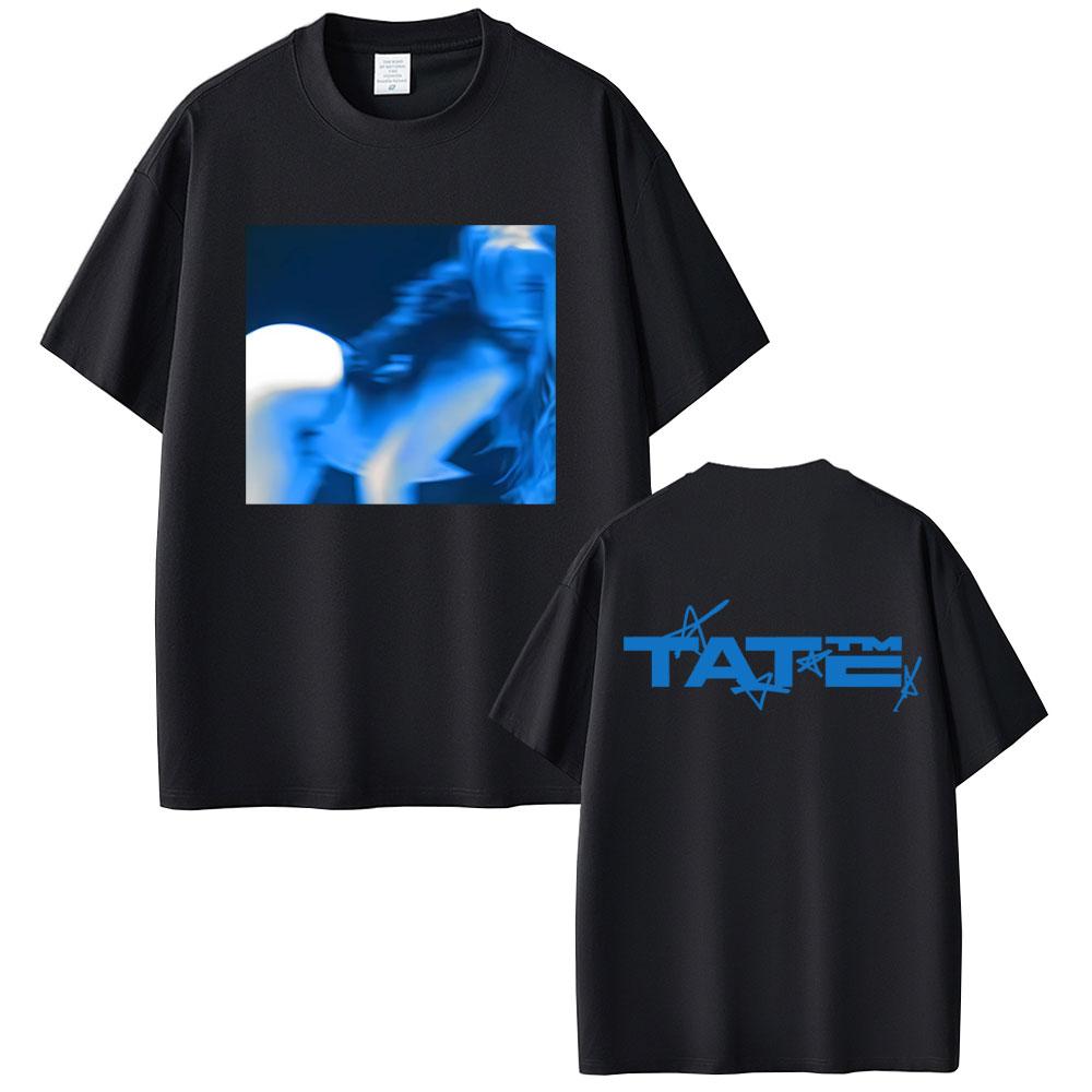 Tate McRae TiT for Tat Album Tshirt Men Women Fashion Pop Music T Shirt Unisex Casual Cotton Vintage Short Sleeve Top