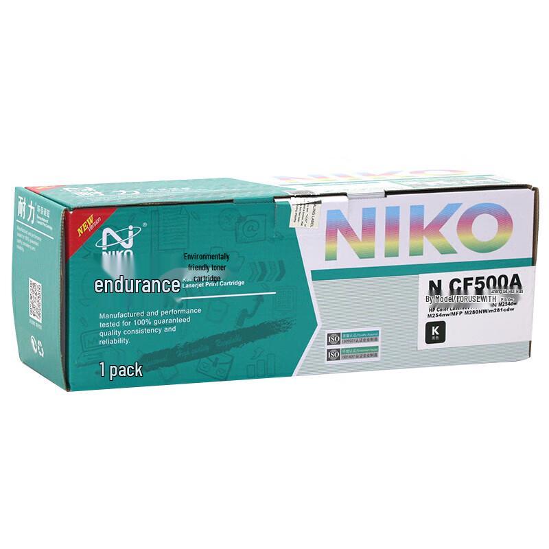 NIKO CF500A Black Toner Cartridge for HP Printers