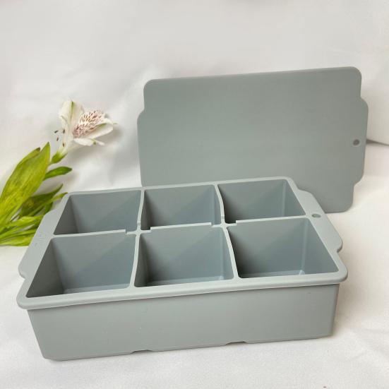 Квадратные 6 сеток «сделай сам», чтобы избежать порчи, быстрозамораживаемый лоток для льда, коробка, аксессуар для бара, лоток для формы для льда