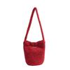 Japanese Ins Wind Plush Cute Bucket Bag Autumn and Winter New Casual Large-capacity Niche Shoulder Messenger Bag