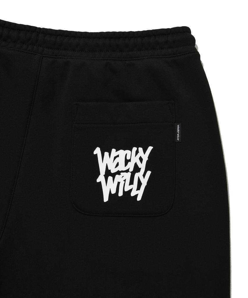 WACKY WILLY Kiki Спортивные штаны с принтом по всей поверхности Черный