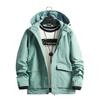 Осенняя куртка с капюшоном для мужчин, повседневная куртка для подростков, мужская одежда
