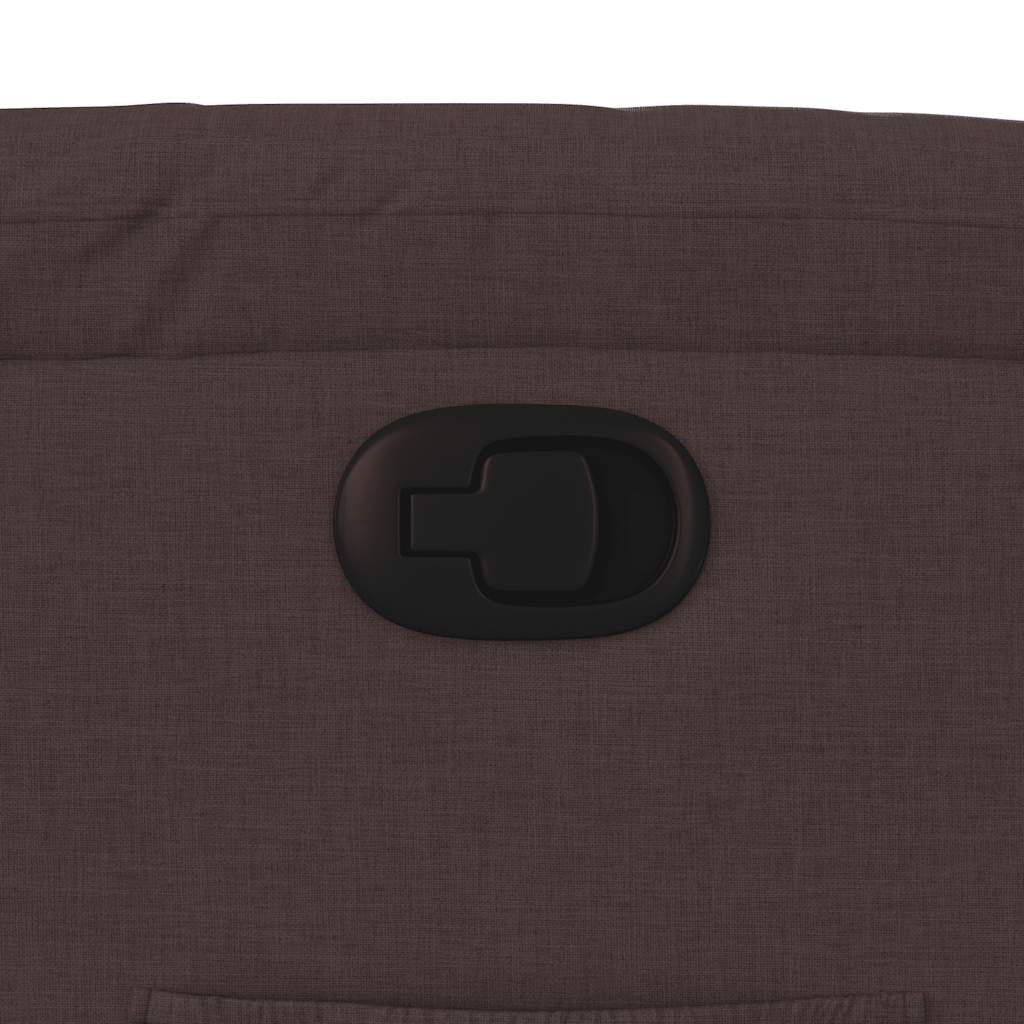 Recliner Dark Brown Fabric