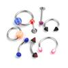 110 шт./компл. акриловые брови, украшения для пирсинга, пупка, штанги, языка, кольца для губ