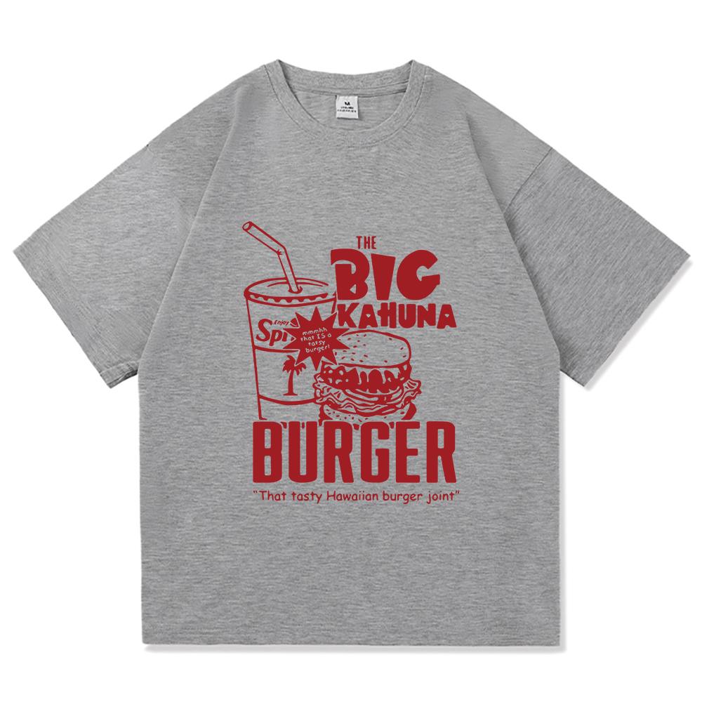 Funny Big Kahuna Burger T Shirt Healthy Breakfast Retro Fashion Men/women Clothing Vintage Harajuku High Quality Cotton Tshirts