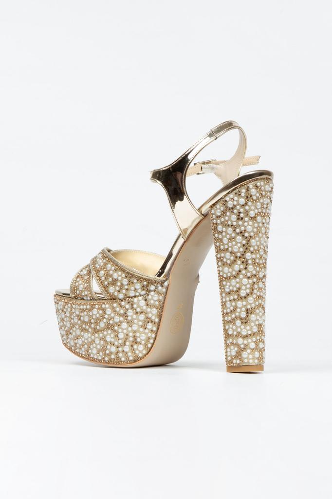 Женские модные платиновые зеркальные туфли с жемчугом и крестом, классические вечерние модельные туфли на платформе и каблуке для вечеринки