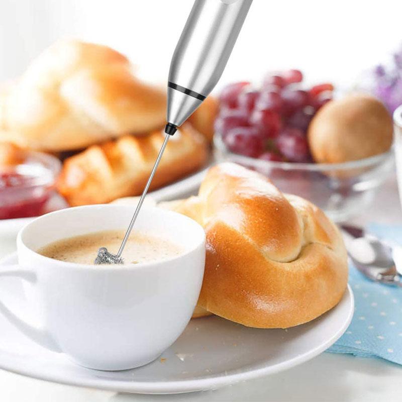 Беспроводной вспениватель молока, электрический ручной блендер с USB, электрическая мини-кофеварка, миксер-венчик для кофе, капучино, крема