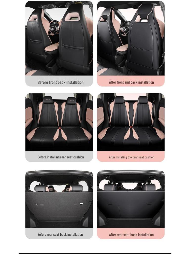 Чехол на сиденье автомобиля BYD Seagull с полной защитой - Универсальный размер для четырех сезонов, Модель 2023 года, Пятиместный