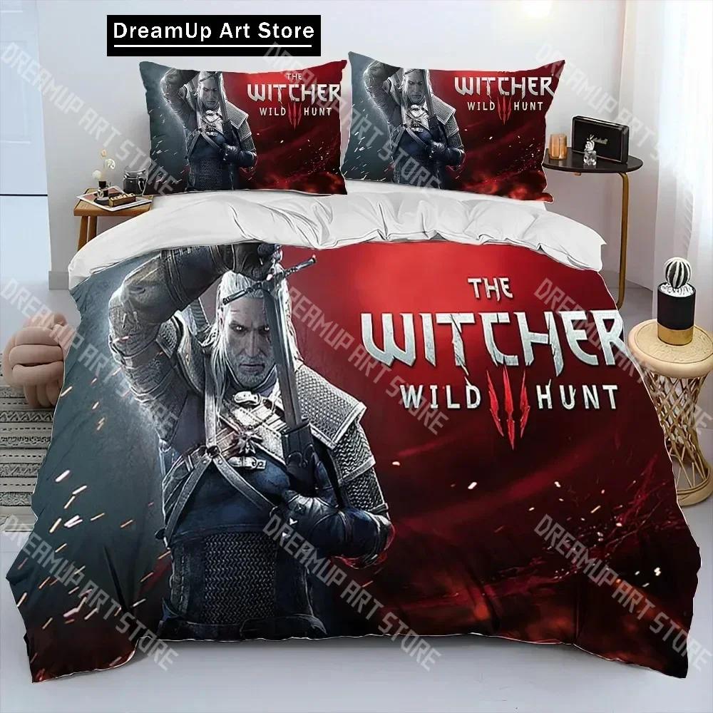 3D Печать Набор постельного белья The W-Witchers Мальчики Девочки Размер Twin Queen Пододеяльник Наволочка Постель Дети Взрослые Домашний текстильextile