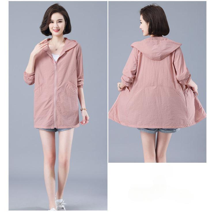 Солнцезащитная верхняя одежда больших размеров для пожилых матерей - дышащий, устойчивый к ультрафиолетовому излучению топ для защиты от солнца