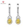 Luxury Women Temperament Color Treasure Earrings Wedding Engagement Party Gift