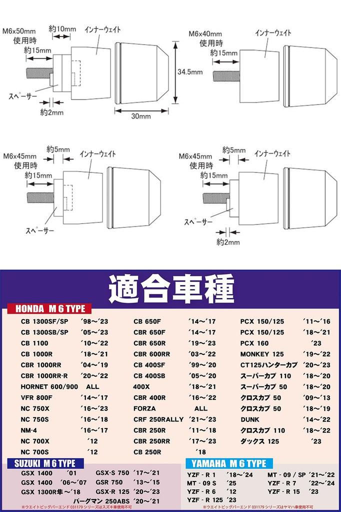 POSH FAITH Motorcycle Handlebar Middleweight Bar M6 Type for CT125 Hunter Black Ends, Ends, Honda/Suzuki CB1300SF/SB Cub, Etc., Chrome, 032979-66-10