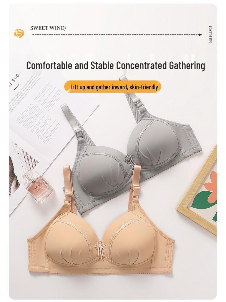 Wirefree Plus Size Anti-Sagging Support Bra for Mature Women