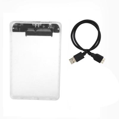 Внешний корпус для диска USB3.0 SATA Корпус для жесткого диска 2.5 дюйма HDDSSD Защитная коробка для хранения (Нет
