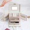 Portable S/M/L Size Jewelry Box Multi-Functional PU Jewelry Case for Rings Earrings Necklaces Accessories Travel Jewelry Box