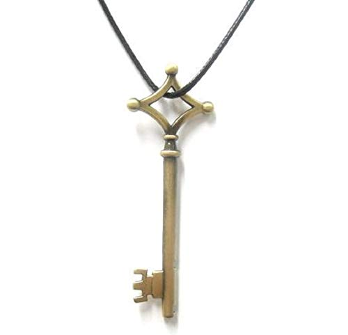 [Entregando amor e paz] Attack on Titan Shirt + Basement Key + Necklace 3-Piece Costume Set Scout Regiment Wings of Freedom (M, Black)