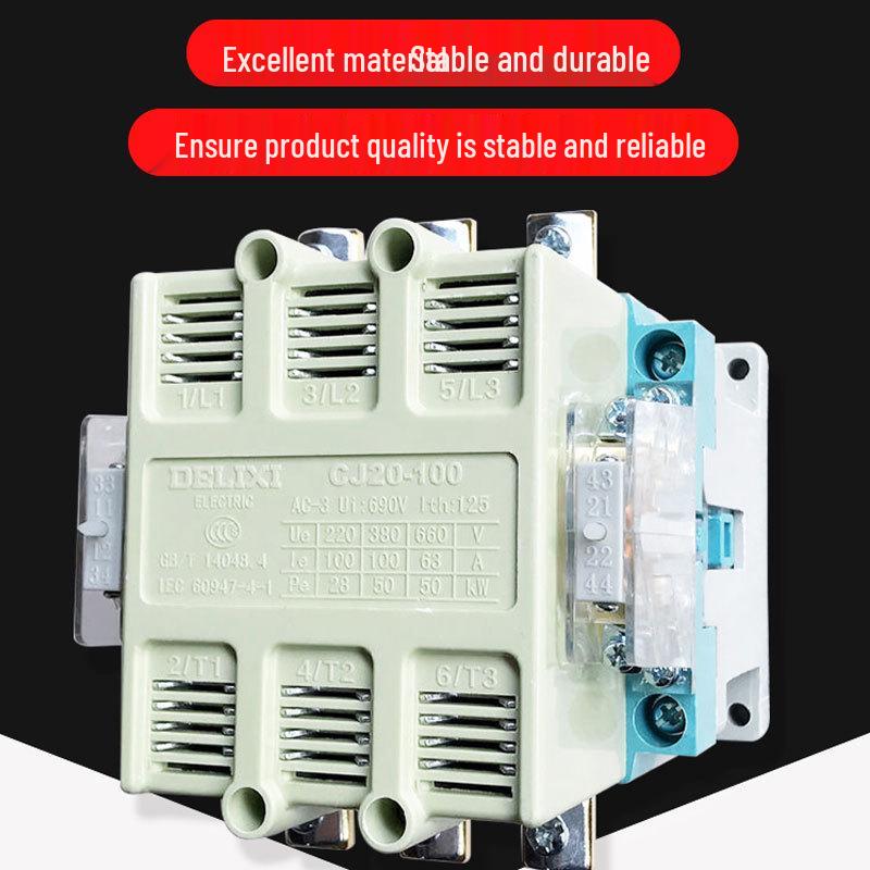 Контактор переменного тока серии DELIXI CJ20 (10А-400А, 220В/380В)
