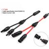 Solar Connector Photovoltaic Panel Adaptor Y Branch Plug 1 To 2 Parallel Connection of Battery Plate Assembly RV PV Group Line