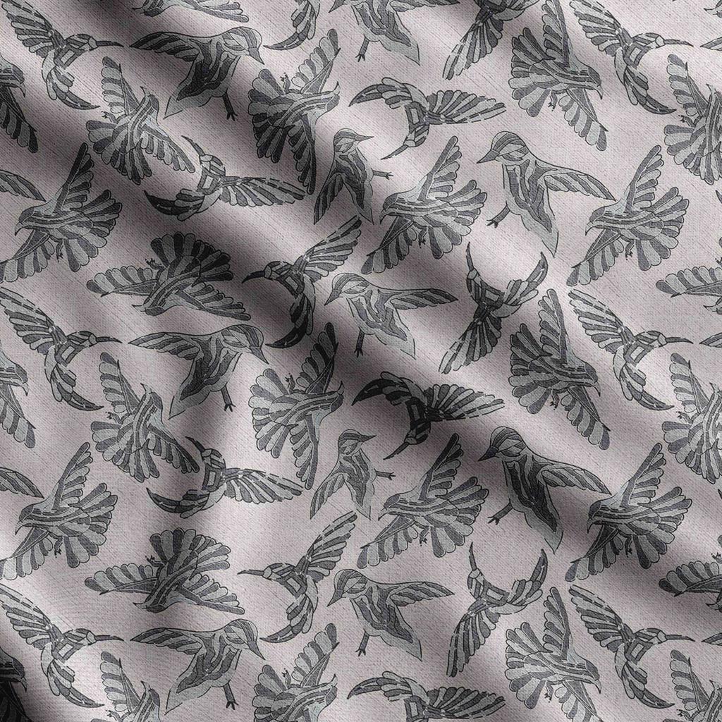 Soimoi Принт с птицами, хлопковый батист, ткань для квилтинга, продаваемая во дворе, ширина 42 дюйма, хлопчатобумажная ткань средней плотности,