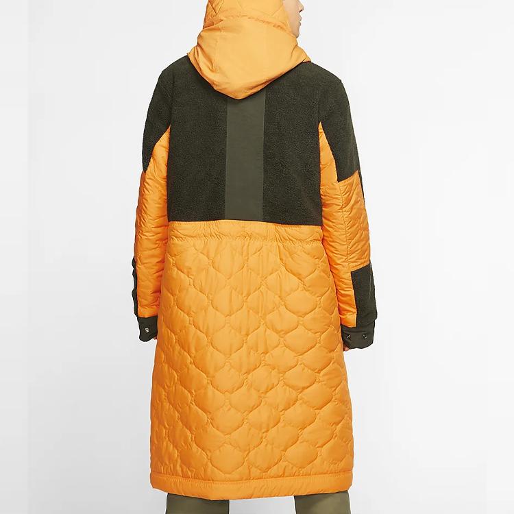 Nike Спортивная одежда Sport Pack Синтетический наполнитель Парка с длинными рукавами и шнурком Мужская верхняя одежда Оранжевый BV4798-886