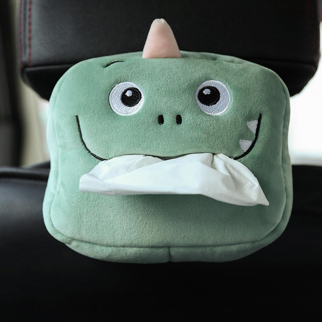 Cute Cartoon Car Tissue Box Holder Animals Napkin Paper Car Portable Box Bracket Multi-function Decoration Animal Accessori V3S3