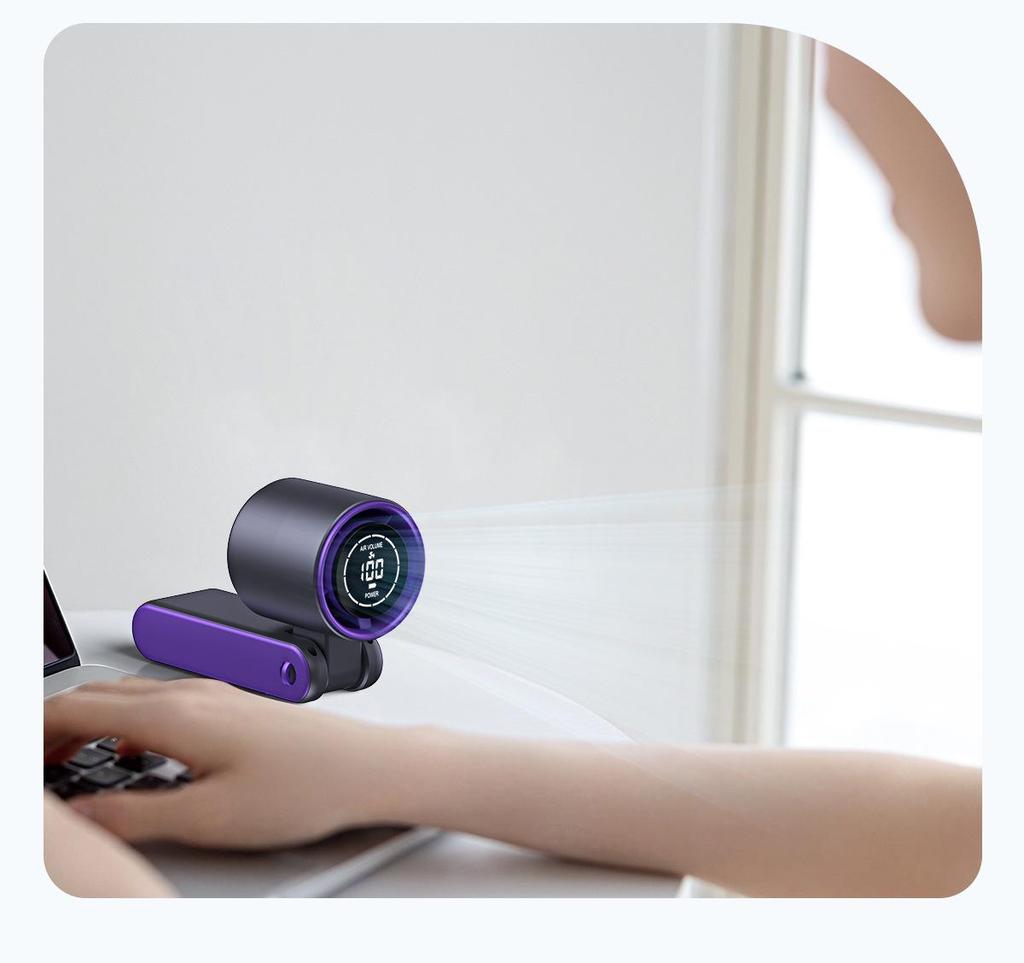 T15 Turbo Neck-Hanging Foldable USB Fan & Ice Pack