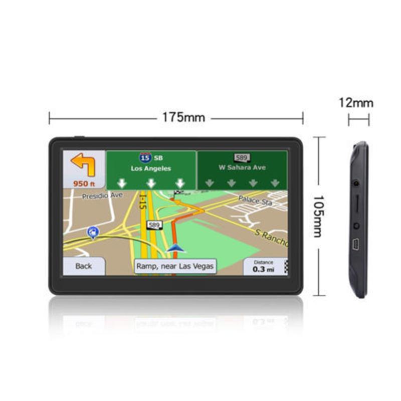 Portable 7 Inch Car GPS Navigation 256M+8GB
