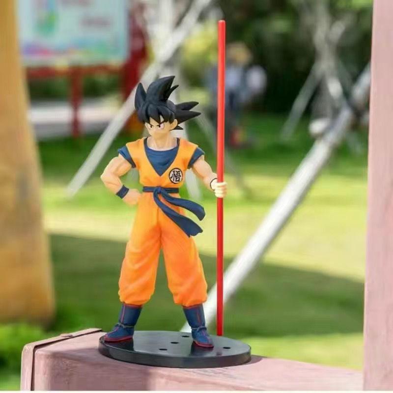 22cm Goku Action Figure Dragon Ball Son Goku Super Saiyan Anime Figure Model Gifts Collectible Figurines for Kids