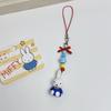 Kawaii Anime Miffy Keychain Cartoon Little Rabbit Bow Creative Keychain Bag Punk Style Bow Girl Gift